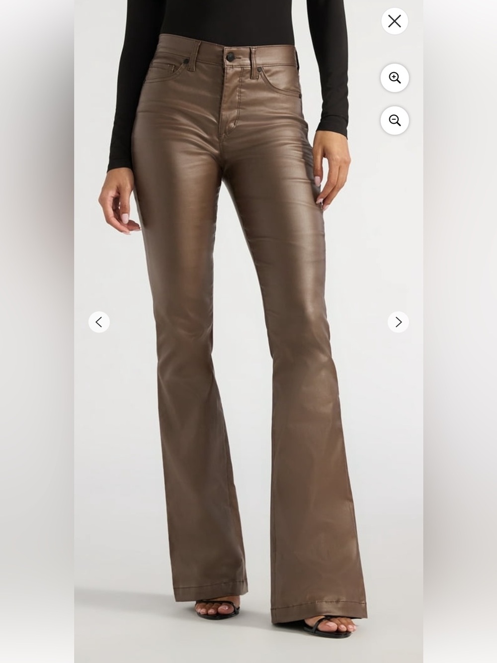 NWT SOFIA by Sofia Vergara Melissa Flare Pants Women’s Size 6 Dark Earth Zip Fly